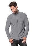 vielseitig Jack Wolfskin Herren Gecko Leicht Outdoor Fleece Pullover Fleecepullover, grau(slate grey), XXL