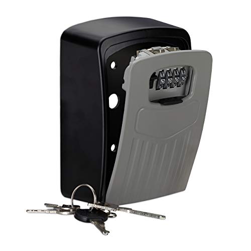 Caja seguridad llaves en aluminio reforzado Relaxdays 1 Ud 2