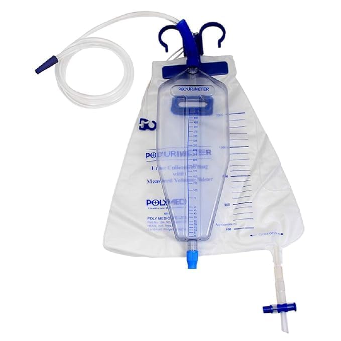 Urometer Adult Urine Bag with Measured Volume Chamber | Urine Collection/Pack of - (1)