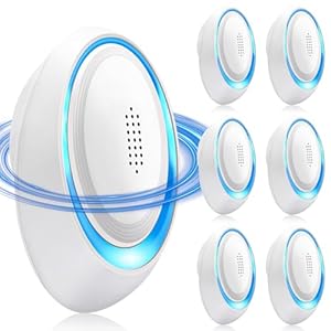 Ultrasonic Pest Repeller Indoor Ultrasonic Repellent, Mouse Repellent for Roach, Rodent, Mouse, Mosquito, Mice, Spider, Ant, Bugs Electronic Plug-in Pest Control 6 Pack