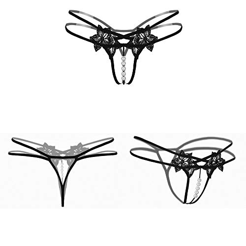 Jelove LINUMIN Women Sexy Panties Floral Lace Briefs Thongs Underwear Pack of 43