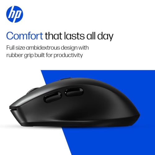 Image of HP M315 Dual Mode Mouse | Bluetooth 5.3 & 2.4GHz Wireless | 3200 DPI | 6 Buttons | Ambidextrous Design | Multi-Surface Optical Sensor | Windows & macOS | 3 Year Warranty | Black (B43SYAA)