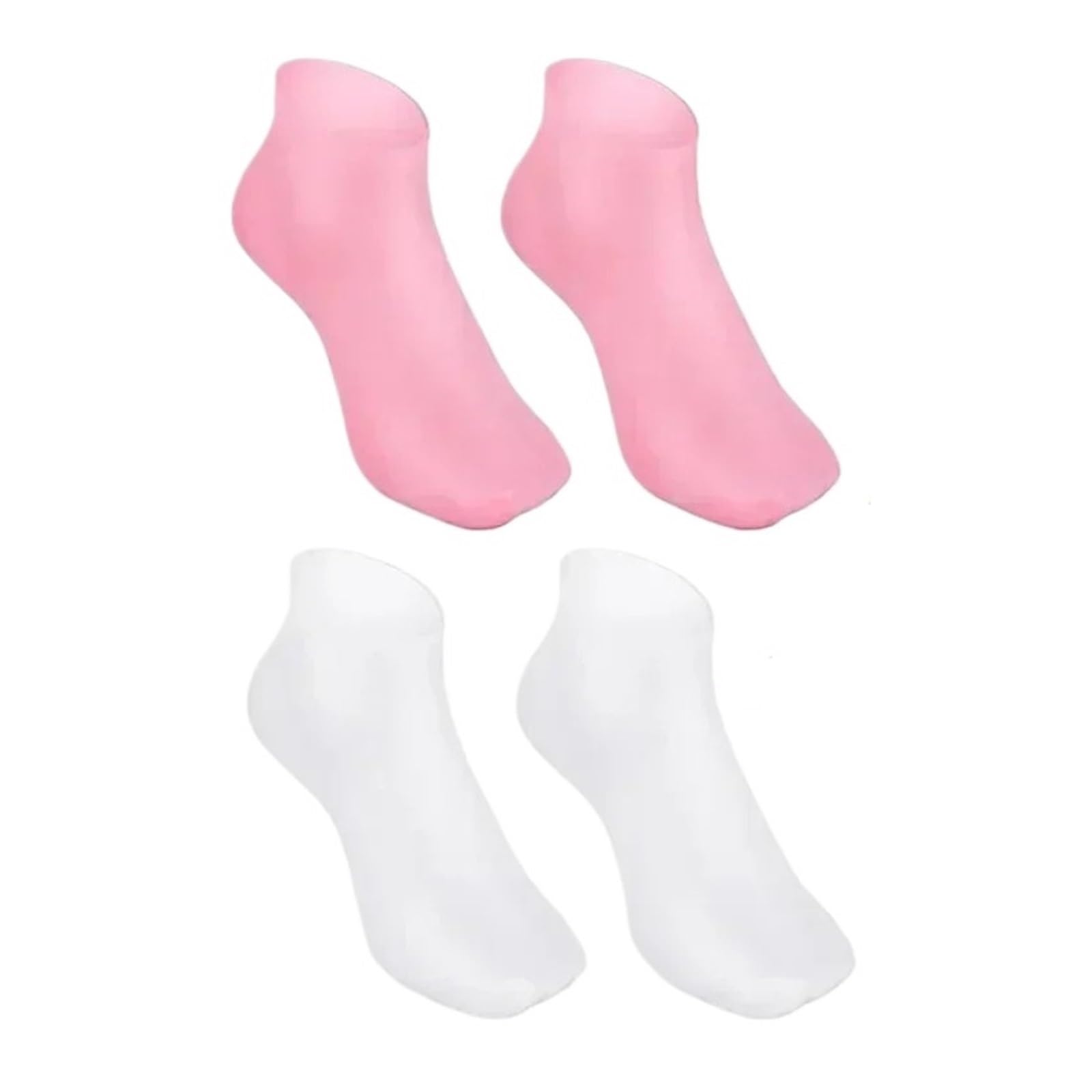 Silikonsocken, feuchtigkeitsspendende Gel-Socken, Peeling und Verhinderung von Trockenheit, rissige, abgestorbene Haut, Schutzfuß (Farbe: Rosa, 30–40 m, Größe: Einheitsgröße)