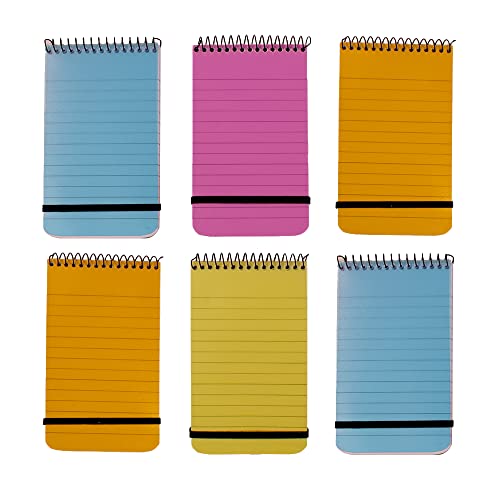 First Choice Kaya 6-Pack Mini Neon Spiral Notepads – Compact 7.5 × 13 cm, Spiral Binding, Elastic Band, 50 Sheets Each – Vibrant, Durable & Ideal for School, Travel & Gift - Image 4