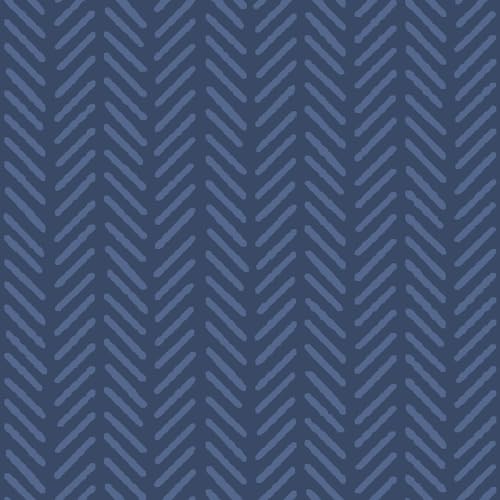 Stitch & Sparkle 100% Cotton 44' Herringbone Ink Color Sewing Fabric by The Yard