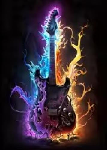 Images murales guitare colorée XINBAO affiches inspiration musicale 60x90