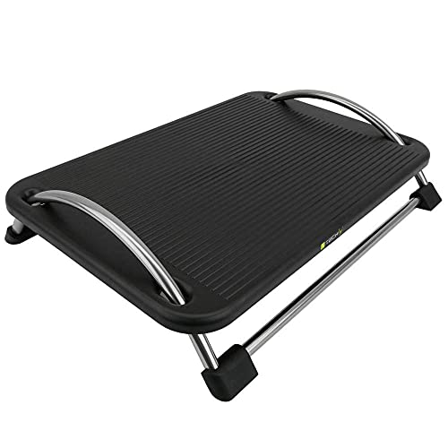 Techly ICA-FR 13 soporte para el apoyo de pies Negro - Soportes para el apoyo de pies (Negro, ABS sintéticos, 430 mm, 280 mm, 1,43 kg)