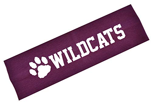 Wildcats Team Mascot Glitter Cotton Stretch Headband from Funny Girl Designs