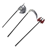 iplusmile ハロウィーン人工 パフォーマンス小道具3点セット プラスチック製コスプレステージ用品 用パーティー仮装アクセサリー