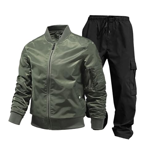 Ensemble veste de vol homme chaud avec poches fonctionnelles