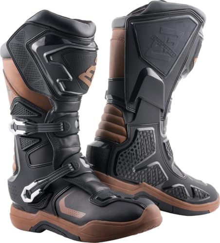 Bogotto RMXA wasserdichte Enduro/Motocross Stiefel, schwarz/braun, 43