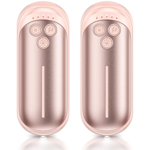 Image of Rechargeable Hand Warmers 2 Pack, Rapid Heating Within 3 Seconds