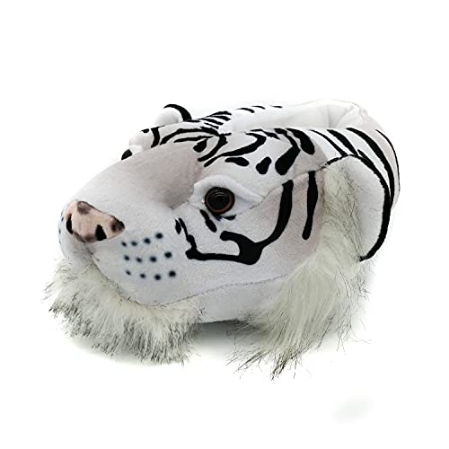 Pantoufles tigre en peluche pour déguisement Halloween et Noël