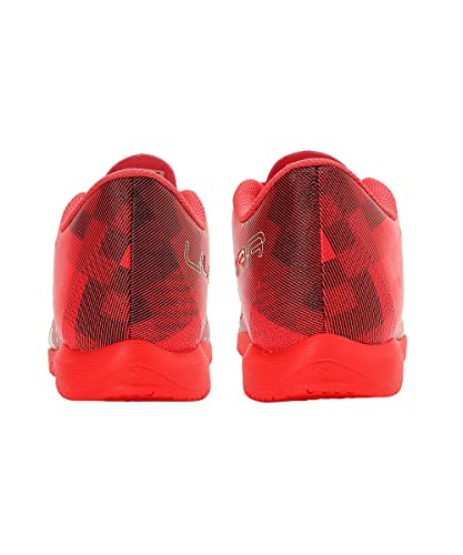 PUMA PUMA Men's Ultra Play It Soccer Shoe, Fiery Coral Fizzy Light Puma Black, 10.5