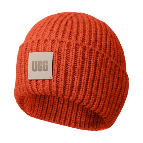 UGG Herren Chunky Rib Beanie, Redstone, Einheitsgröße