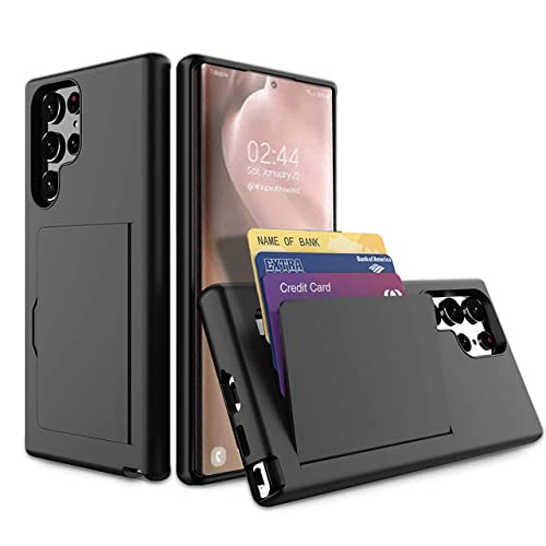 Coque Samsung S22 Ultra avec porte-carte de crédit pour protection intégrale