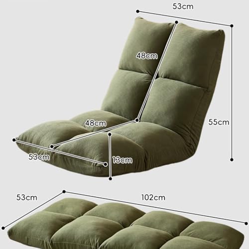 Canapé inclinable pliable à dossier 5 positions chaise de sol