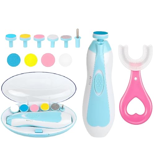 Baby Nail Trimmer Electric, Safe Baby Nail File, Baby Nail Clippers with...