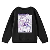 Kpop Demon Hunters Panel Art Huntrx Youth Black Long Sleeve Sweatshirt