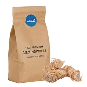 kör4u Anzündwolle 1kg Bioanzünder