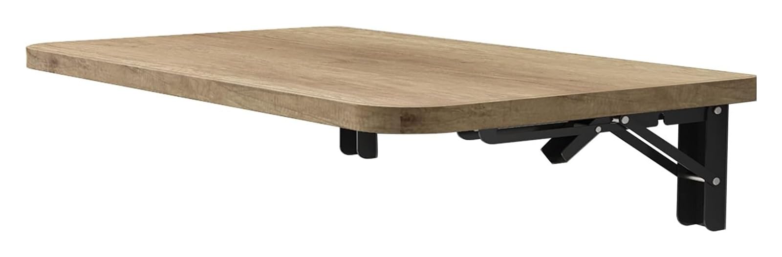 Table pliante murale au design compact jaune pour entrée
