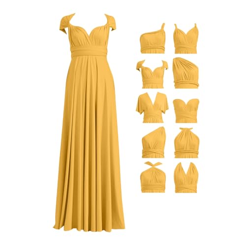 Robe portefeuille convertible longue Ajustable en plusieurs styles