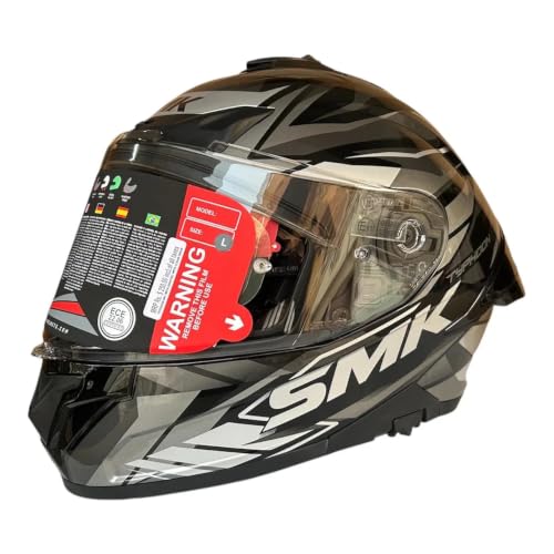 Image of SMK Typhoon Rival Full Face Dual Visor Helmet, Dual Spoiler, ISI DOT ECE 22.06 Certified
