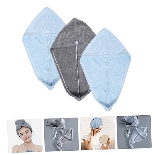 POPETPOP Touca De Cabelo Seca 9 Peças Secagem Rápida Envoltório De Cabelo Turbante Toalha De Cabelo