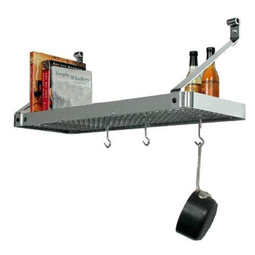 Enclume Premier Bookshelf Wall Pot Rack, Stainless Steel #TOP2