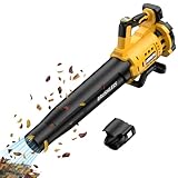 Cordless Leaf Blower for DEWALT 20V MAX Battery, 480 CFM / 130 MPH Brushless Dust Blower, 6-Speed Control with Digital Display, Handheld Electric Blower for Rain Snow Removal, Lawn, Yard (No Battery)
