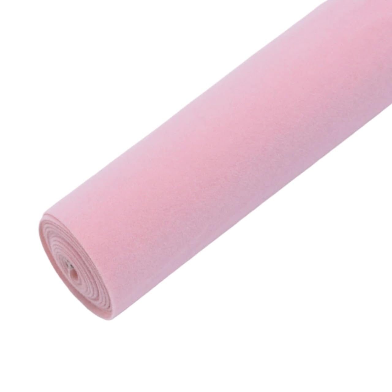Self Adhesive Felt,Self Adhesive Velvet Flock Liner,for Drawer Dresser Cabinets Jewlery Displays(Pink,1.5 * 0.5 m)