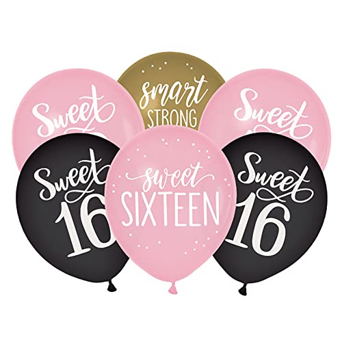 Ballons en latex Sweet 16 assortis de 30,5 cm pour surprendre un proche à son anniversaire