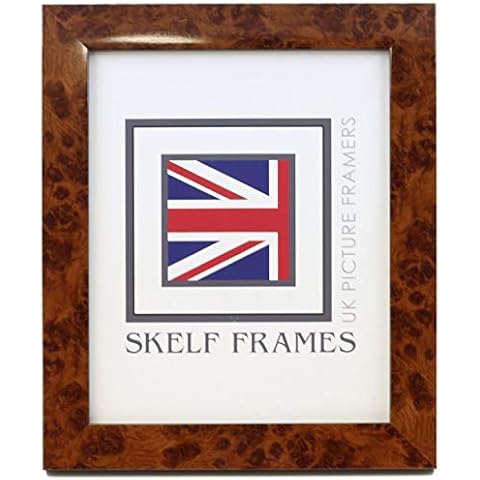 Skelf Frames 10 x 8 Inches Picture Photo Frame in Walnut with Glass Hand made in Yorkshire (Multiple Sizes) Cover