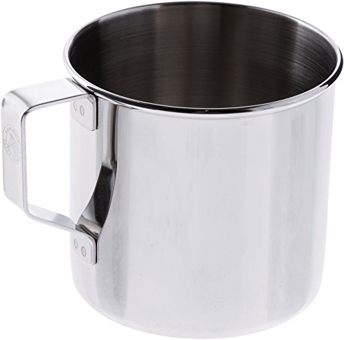 Relags Zebra' Edelstahlbecher Becher, Silber, 0.4 Liter