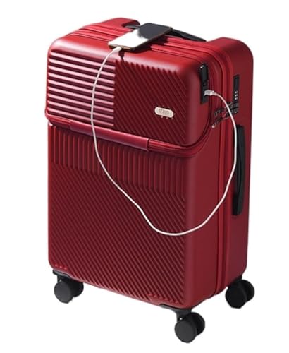 Luggage Suitcases With USB Charging Port TSA Combination Lock Universal Wheel Luggage For Travel Trolley Suitcase (Color : C, Size : 24in)
