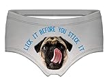 Ubrand RUNYUNXIN Funny low-waisted Underwear Sexy for Women Gifts NK012-M, Medium, Strong Dog