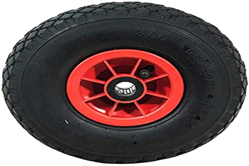 WERKA PRO - 10342 - Roue gonflable 10' - diam 260x85 - Alésage 20 mm - Moyeu 74 mm - Idéal pour diable, chariot