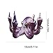 Qmisify Octopus Statue, Anger Octopus Creative Decorative Sculpture, Octopus Sculpture with Middle Finger for Home Decoration
