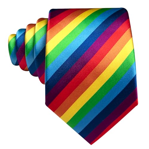 Image of Barry.Wang Silk Ties for Men Fun Necktie and Tie Clip Set for Wedding Party Business Formal Extra Long