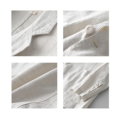 Men's Linen Suit Blazer Jacket Two Button Suits Jackets Lightweight Sports Coat Solid Color Blazers2