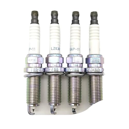 drehmomentschlüssel zündkerzen auto 4PCS 22401-CK81B LZKAR6AP-11 Platin Zündkerze Kompatibel mit NISSAN TIIDA X-TRAIL QASHQAI NV200 NOTE MICRA SENTRA 22401CK81B LZKAR6AP11