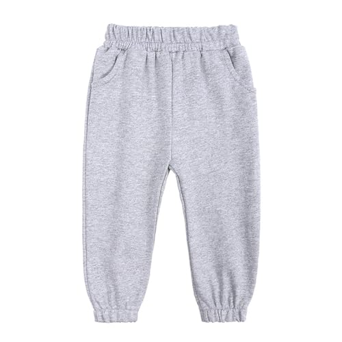 Fleece Boys Sweatpants Fall Winter Casual Athletic Elastic Waist Jogger Pants Pull-on Trousers with Pockets2