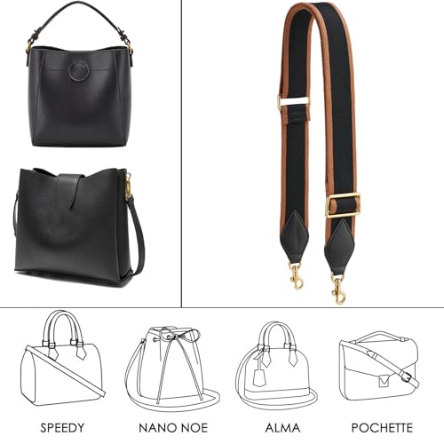 Purse Strap Replacement Crossbody Handbag Stripe Wide Adjustable2