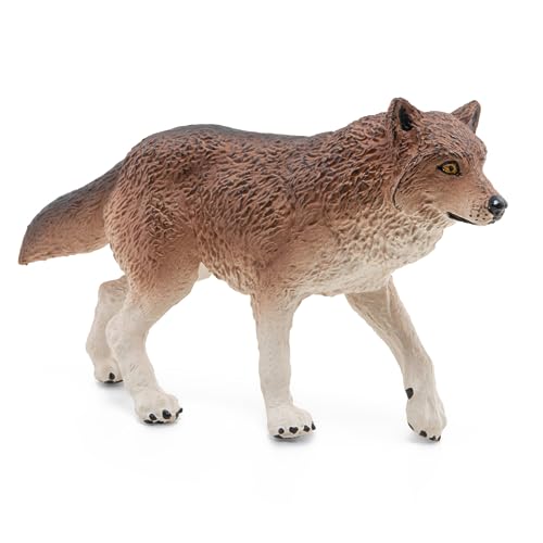 Papo - Realistische Wolf-Figur - 3 Jahre + - Kollektion Wilde Tiere - Lernspiel Waldtiere - Geschenkidee Spielzeug für Mädchen und Jungen