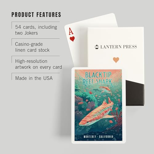 Baraja de Poker Lantern Press Monterey, California, 52 cartas miniatura 3