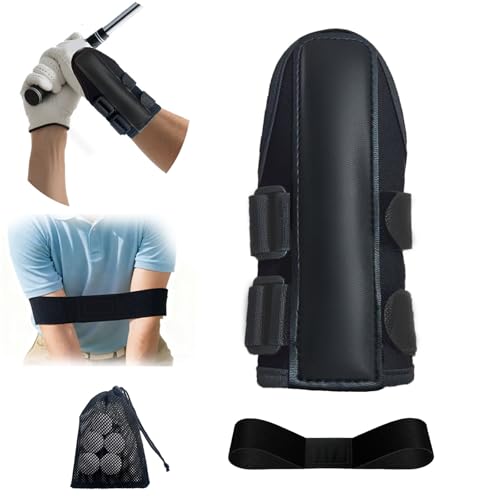 Siciwelely Golf Swing Training Kit with Wrist Strap/Arm Band/Storage Bag