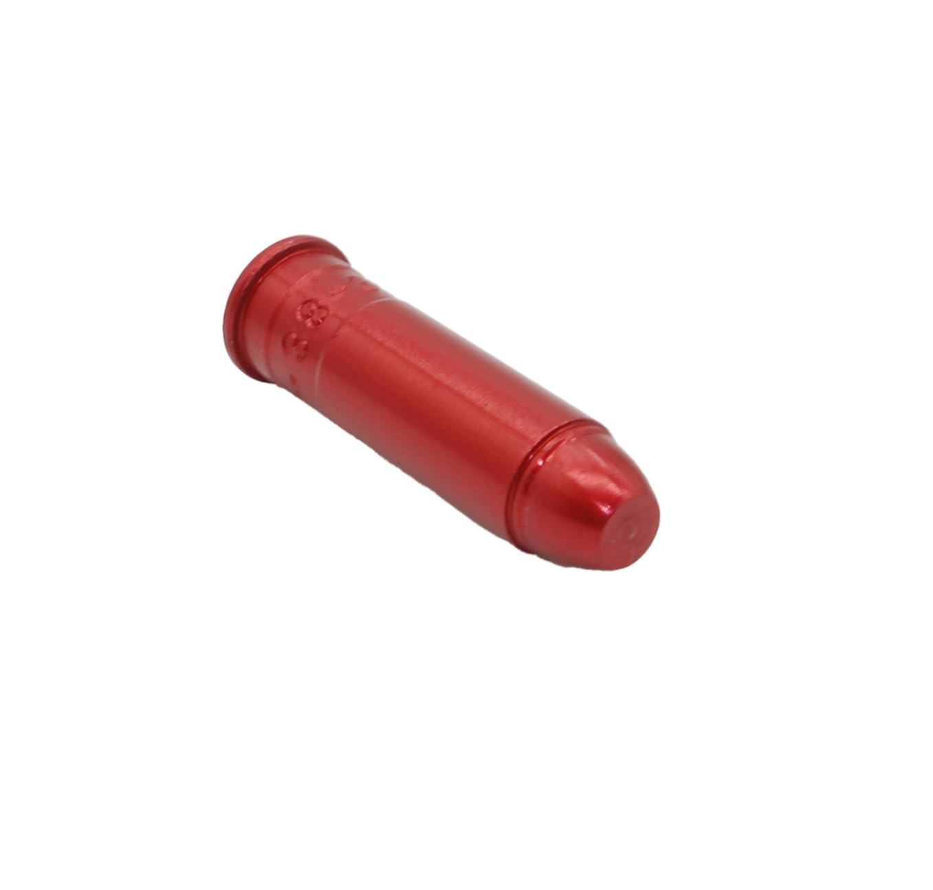 Pufferpatronen 357 Magnum / 38 Special Aluminium Rot (6 Stück) | Eloxierte Exerzierpatronen für Trockentraining, Funktionsprüfung & Ladeübung, integrierte Dämpfungskappe zur Mechanikschonung