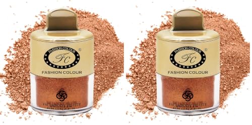 Image of FASHION COLOUR Face and Body Hi-Lite Bronzer | Highlighter For Effortless Shine | Soft Glow Highlighter | Mettalics Body Shimmer | 4g | Shade 12 (Pack of 2)