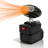 Dpofirs Portable Battery Powered Heater, Cordless Rechargeable Car Defroster, Fast Heating, Small Electric Thermostat Heaters, for Car SUV Trucks DCB201 DCB203 DCB204