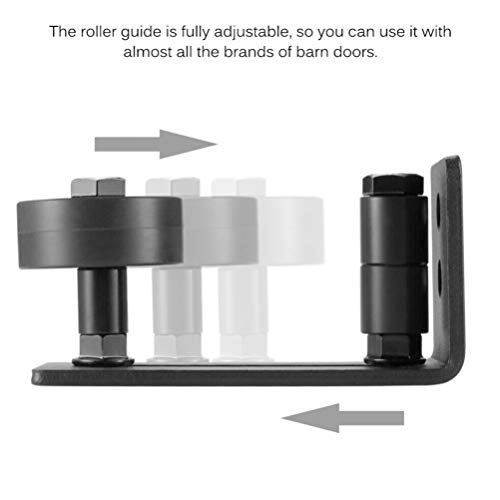 DOITOOL 2Pcs Deslizante Porta Do Celeiro Piso Guia Pesados Flush Porta Do Celeiro Fundo Wall Mount F